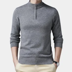 Truien & Vesten Heren*Oskar - Lichte casual herensweater met rits voor de zomer