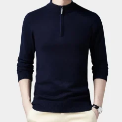 Truien & Vesten Heren*Oskar - Lichte casual herensweater met rits voor de zomer