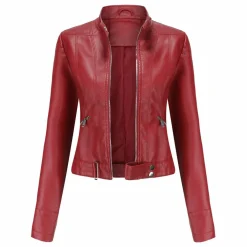 Leren Jassen Dames*OXANA - Lente/Zomer korte leren jas voor dames