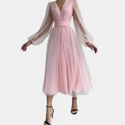 Jurken & Jumpsuits Dames*Ozana - Trendy zomerse midi-jurk voor dames