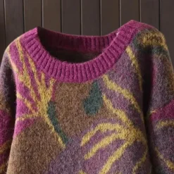 Truien & Vesten Dames*PATRICIA - Luchtige Gebloemde Zomertrui voor Dames Paars