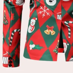 Jassen Heren*PAULOS - Trendy Zomerblazer voor Heren Rood