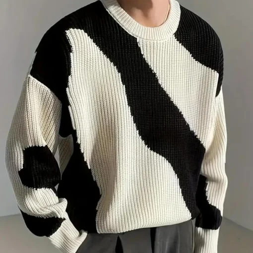 Truien & Vesten Heren*Pavlos - Trendy en Comfortabele Gebreide Zomerse Trui voor Hem