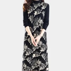 Jurken & Jumpsuits Dames*PETRINA - Geraffineerde Zomerjurk voor Dames Zwart