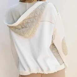 Jassen Dames*PHILOMENE - Stijlvolle Zomerjas Met Capuchon voor Dames Wit