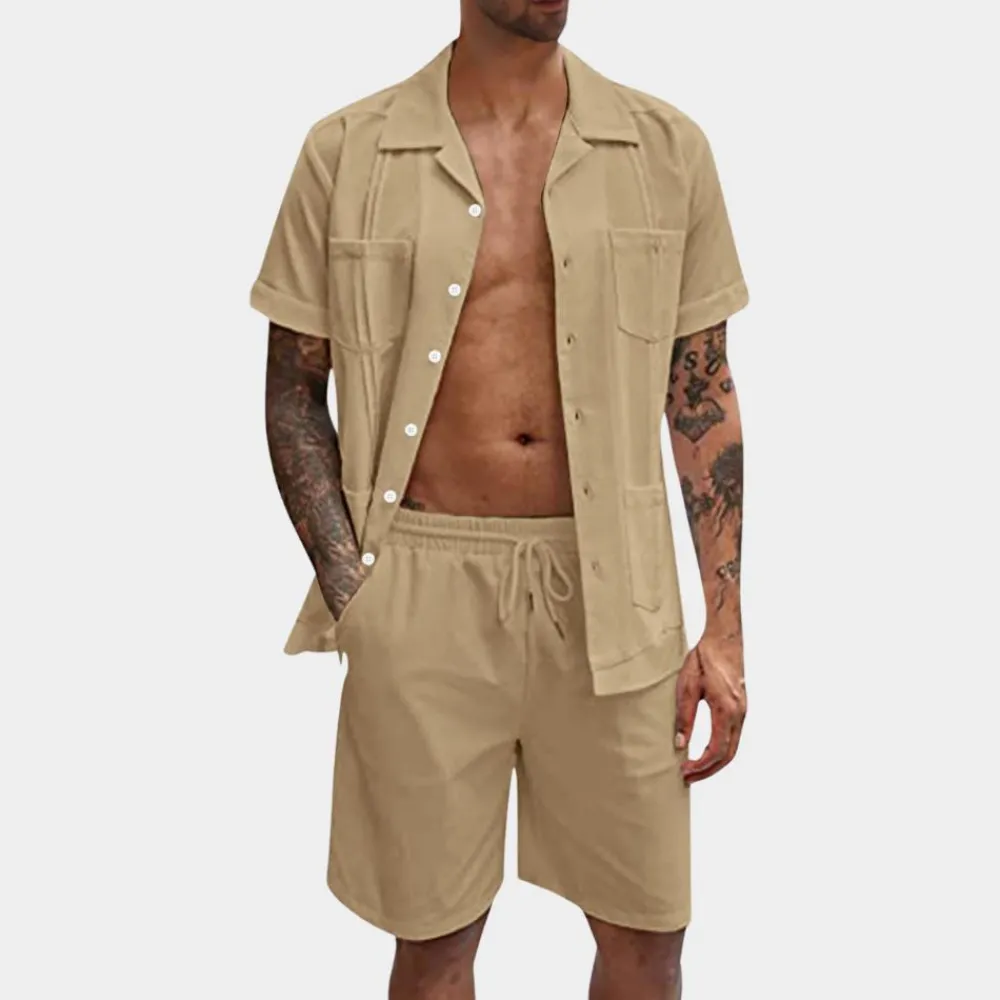 Sets Heren*Piero - Stijlvolle zomerse tweedelige herenset