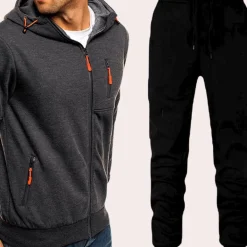 Sets Heren*Plat - Casual herenset met hoodie en broek voor de zomer