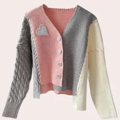 Truien & Vesten Dames*QUINLAN - Trendy en Comfortabel Gebreid Damesvest voor de Lente en Zomer