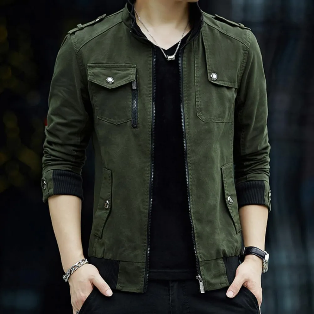 Jassen Heren*Radu - Moderne Cargo-jack met Functionele zak voor de Zomer