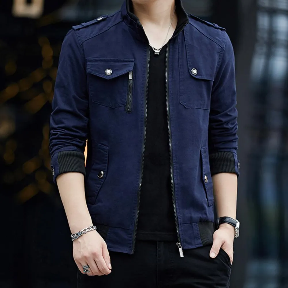 Jassen Heren*Radu - Moderne Cargo-jack met Functionele zak voor de Zomer