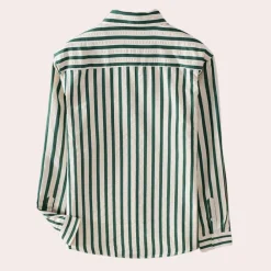 Shirts Heren*Raimund - Heren Veelzijdig Gestreept Shirt Lange Mouw Zomereditie