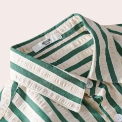 Shirts Heren*Raimund - Heren Veelzijdig Gestreept Shirt Lange Mouw Zomereditie