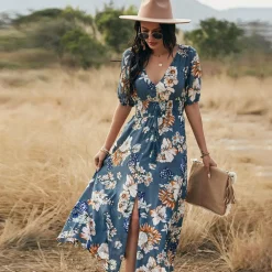 Jurken & Jumpsuits Dames*RAINA - Bloemen zomerjurk voor zonnige dagen
