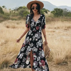 Jurken & Jumpsuits Dames*RAINA - Bloemen zomerjurk voor zonnige dagen