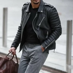 Leren Jassen Heren|Jassen Heren*RALPH - Leren zomerjas voor heren