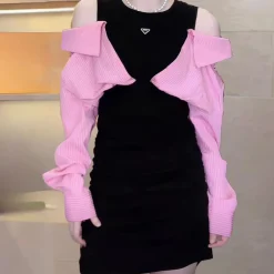 Jurken & Jumpsuits Dames*Ralu - Elegante en Vrouwelijke Zomerjurk Zwart