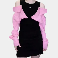 Jurken & Jumpsuits Dames*Ralu - Elegante en Vrouwelijke Zomerjurk Zwart