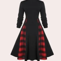 Jurken & Jumpsuits Dames*Rania - Stijlvolle A-lijn Zomerjurk met Geruit design