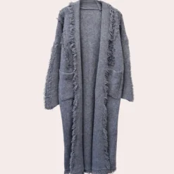 Truien & Vesten Dames*RAQUELA - Trendy Gebreid Zomervest voor Dames Grijs