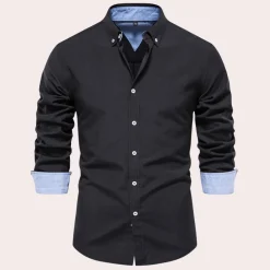 Shirts Heren*Remy - Casual herenoverhemd met lange mouwen voor de zomer