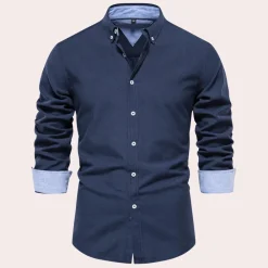 Shirts Heren*Remy - Casual herenoverhemd met lange mouwen voor de zomer