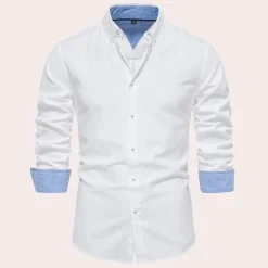 Shirts Heren*Remy - Casual herenoverhemd met lange mouwen voor de zomer