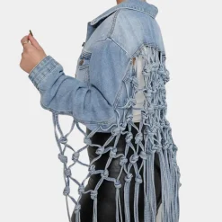 Jassen Dames*RHEANNA - Luxe Zomerjas voor Dames Lichtblauw