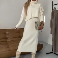 Jurken & Jumpsuits Dames*Ria - Comfortabele Midi-jurk Set voor Dames - Zomerse Stijl