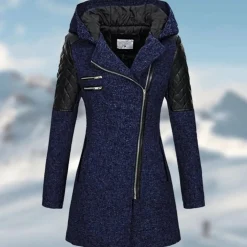 Jassen Dames*Riley - Lange winterjas met capuchon voor dames