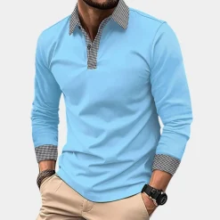 Shirts Heren*Roald - Casual herenoverhemd met lange mouwen voor de zomer