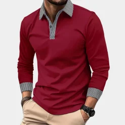 Shirts Heren*Roald - Casual herenoverhemd met lange mouwen voor de zomer