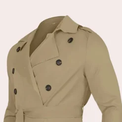 Jassen Heren*Roberion - Lichte zomer trenchcoat voor heren