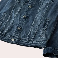 Jassen Heren*ROBIN - Moderne Denimjas voor Heren - Perfect voor de Zomer Denim Blauw