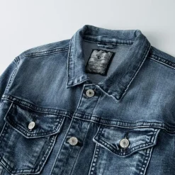 Jassen Heren*ROBIN - Moderne Denimjas voor Heren - Perfect voor de Zomer Denim Blauw