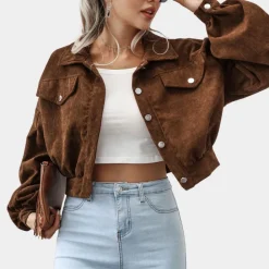 Jassen Dames*Roksana - Geribd damesjack voor de zomer