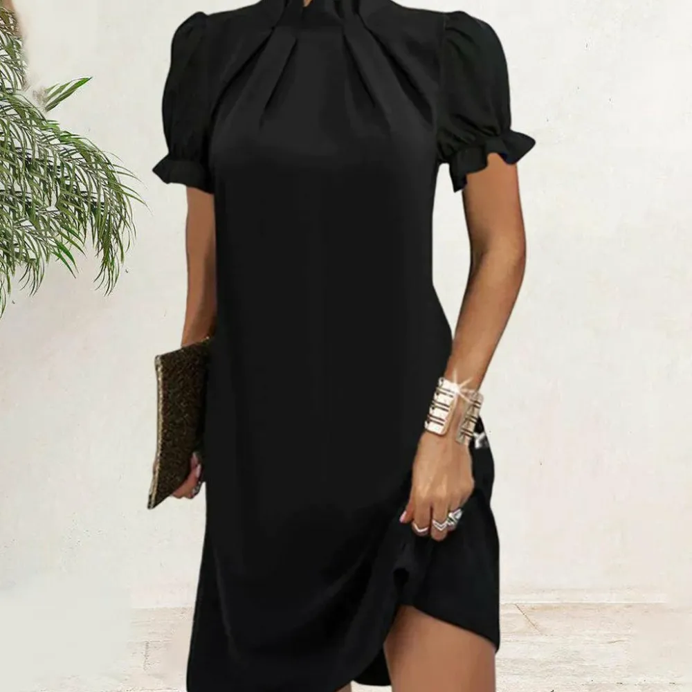 Jurken & Jumpsuits Dames*ROMANE - Elegante zomerjurk Zwart