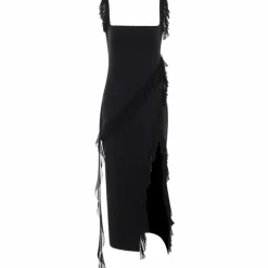 Jurken & Jumpsuits Dames*ROMINA - Luchtige geruffelde maxi-jurk met split voor de zomer
