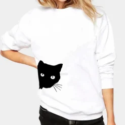 Topjes & Shirts Dames*ROSELY - Elegante Zomersweatshirt voor Dames Wit