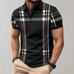 Shirts Heren*Ruben - Stijlvol geruit herenpoloshirt voor de zomer