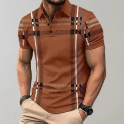 Shirts Heren*Ruben - Stijlvol geruit herenpoloshirt voor de zomer