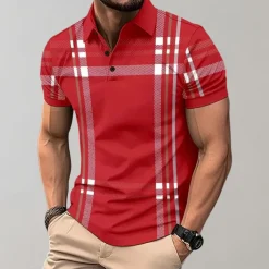Shirts Heren*Ruben - Stijlvol geruit herenpoloshirt voor de zomer