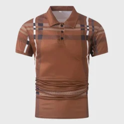 Shirts Heren*Ruben - Stijlvol geruit herenpoloshirt voor de zomer