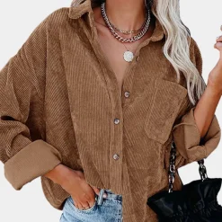 Jassen Dames*Rubyna - Corduroy damesjack voor de zomer