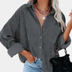 Jassen Dames*Rubyna - Corduroy damesjack voor de zomer