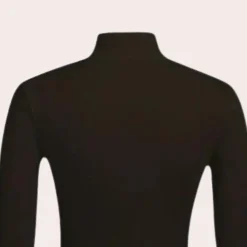 Truien & Vesten Dames*Rudolfa - Dames Comfortabele Hoge Hals Wikkel Trui voor Lente en Zomer Zwart