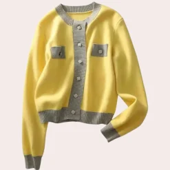 Truien & Vesten Dames*Rumjana - Elegante zomer- en lentegilet voor dames Geel