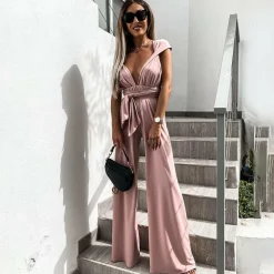 Jurken & Jumpsuits Dames*RYLEIGH - Modieuze zomer jumpsuit