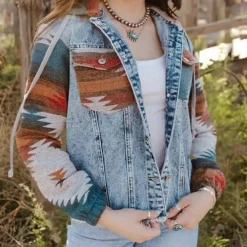 Jassen Dames*SAGE - Moderne Denimjas voor Dames, Perfect voor de Zomer