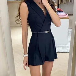 Jurken & Jumpsuits Dames*Sanda - Modieuze mouwloze zomer jumpsuit voor dames