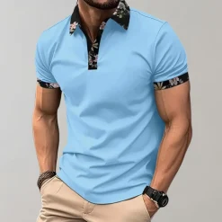 Shirts Heren*Sander - Herenpoloshirt met bloemenprint voor de zomer